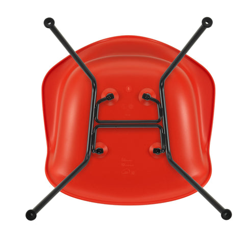 Cadeira de Braços em Plástico Eames DAX / Base Preta
